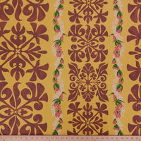 SWATCHES Grey/Brown Hawaiian Floral Prints