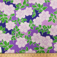 SWATCHES Purple Hawaiian Floral Prints