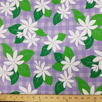 SWATCHES Purple Hawaiian Floral Prints