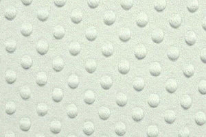 Minky Dimple Dot Fur WHITE