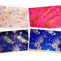 SWATCHES Chinese Satin Floral Brocade