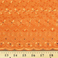 Eyelet Embroidery Orange EL-10