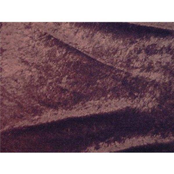 Crushed Panne Velour Velvet Brown