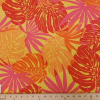 SWATCHES Yellow Hawaiian Floral Prints