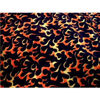 SWATCHES Velboa Flames Print