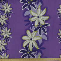 SWATCHES Purple Hawaiian Floral Prints
