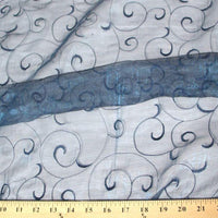 Embroidered Organza DARK ROYAL
