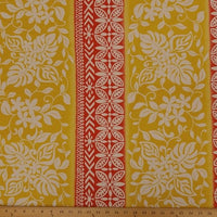SWATCHES Yellow Hawaiian Floral Prints
