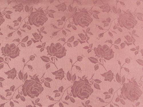 Floral Satin Brocade Mauve