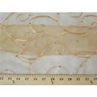SWATCHES Embroidered Swirl Sequins Organza
