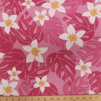 SWATCHES Red/Pink Hawaiian Floral Prints
