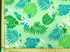 SWATCHES Green/Teal Hawaiian Floral Prints