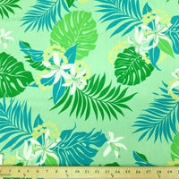 SWATCHES Green/Teal Hawaiian Floral Prints