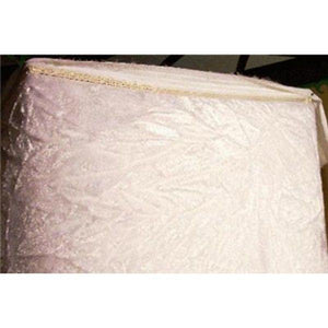 Crushed Non-Stretch Velvet WHITE