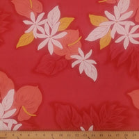 SWATCHES Red/Pink Hawaiian Floral Prints