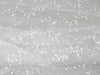 Embroidered Vine Organza White