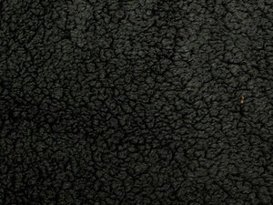 Minky Sherpa Lambs Wool Black