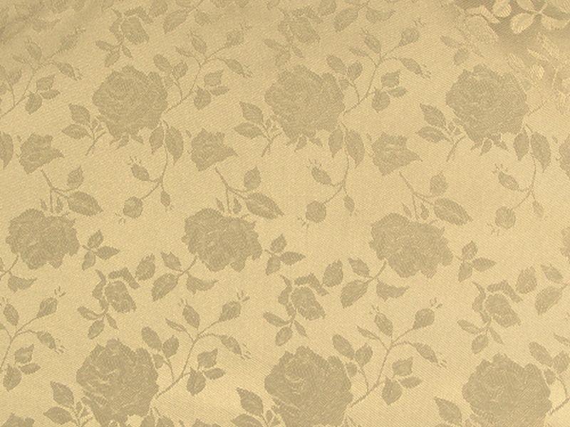 Floral Satin Brocade Champagne