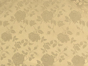 Floral Satin Brocade Champagne