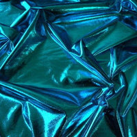 Metallic Spandex Turquoise