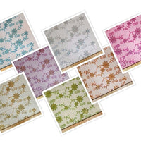 SWATCHES Colored Fancy Embroidery Mesh Lace