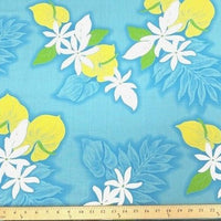 SWATCHES Blue/Turquoise Hawaiian Floral Prints