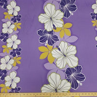 SWATCHES Purple Hawaiian Floral Prints