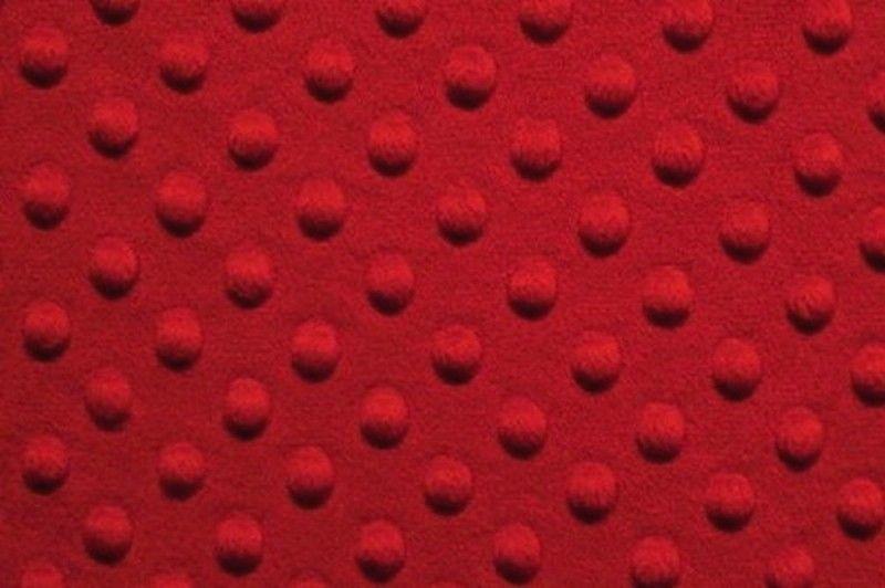 Minky Dimple Dot Fur RED
