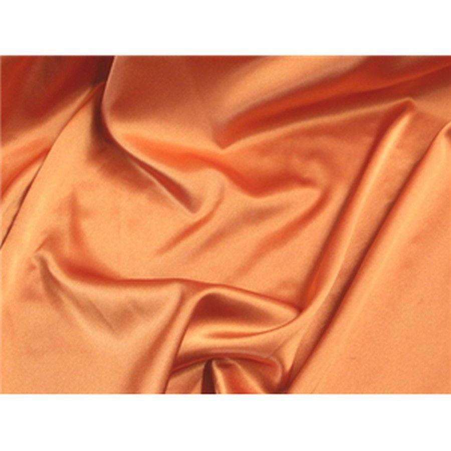 Stretch Charmeuse Satin Rusty Orange
