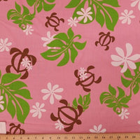 SWATCHES Red/Pink Hawaiian Floral Prints