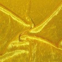 Crushed Panne Velour Velvet Yellow
