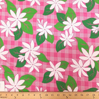 SWATCHES Red/Pink Hawaiian Floral Prints