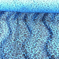 Velboa Animal Skins Fur Blue Cheetah Leopard "50 YARD ROLL"
