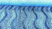 Velboa Animal Skins Fur Blue Cheetah Leopard "50 YARD ROLL"