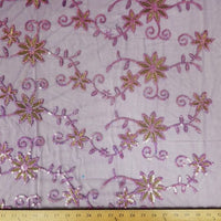 SWATCHES Colored Fancy Embroidery Mesh Lace