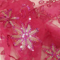 SWATCHES Colored Fancy Embroidery Mesh Lace
