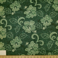 SWATCHES Green/Teal Hawaiian Floral Prints