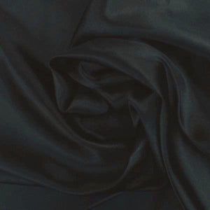 China Faux Silk Habotai 58" Wide Black HB-12
