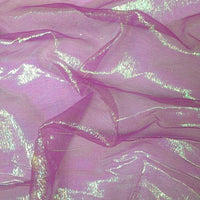 Irridescent Crinkled Barbie Organza Fuchsia