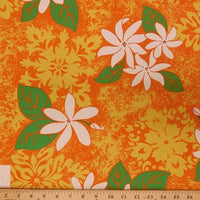SWATCHES Orange Hawaiian Floral Prints