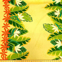 SWATCHES Yellow Hawaiian Floral Prints