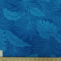 SWATCHES Blue/Turquoise Hawaiian Floral Prints