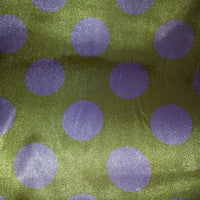 Polka Dot Charmeuse Satin YELLOW PINK SP-112