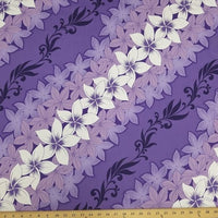 SWATCHES Purple Hawaiian Floral Prints