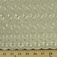 Eyelet Embroidery Ivory/Cream EL-3