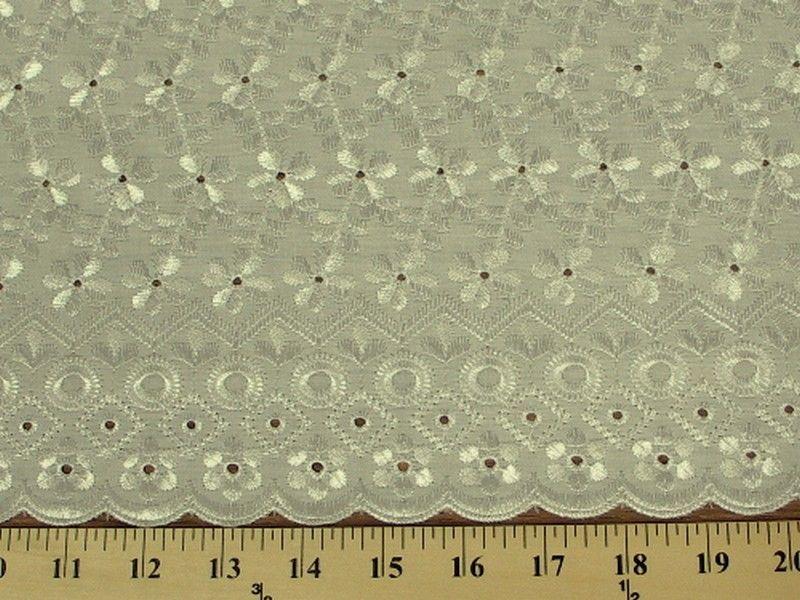 Eyelet Embroidery Ivory/Cream EL-3