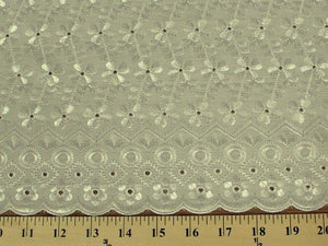 Eyelet Embroidery Ivory/Cream EL-3