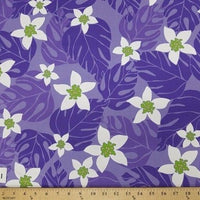 SWATCHES Purple Hawaiian Floral Prints