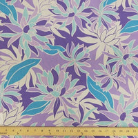SWATCHES Purple Hawaiian Floral Prints