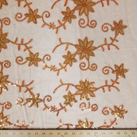 SWATCHES Colored Fancy Embroidery Mesh Lace
